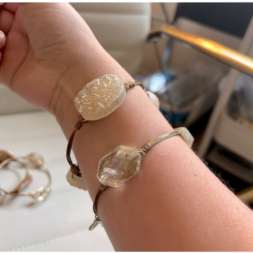 Bourbon and Boweties Bracelet Set of 2 Gold Tone
